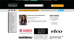 Desktop Screenshot of koekkenforhandler.dk